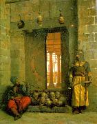 Jean Leon Gerome Heads of the Rebel Beys at the Mosque of El Hasanein